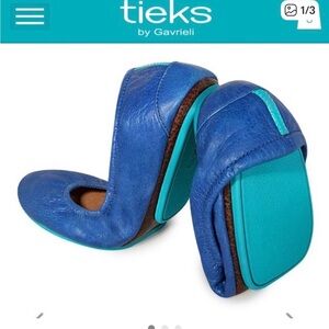 Tieks Cobalt Blue Flats Women’s Size 9 Navy